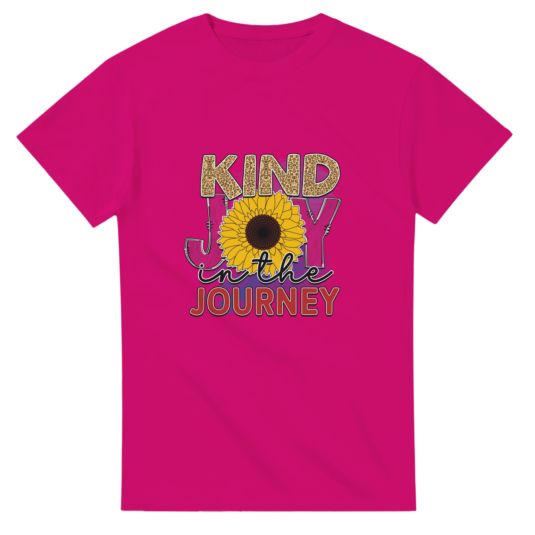 Kind Joy in the Journey T-shirt – Sunflower & Leopard Print Design for Everyday Positivity Tstore 2fd33449-c70c-479c-bdfc-eb592b51322a