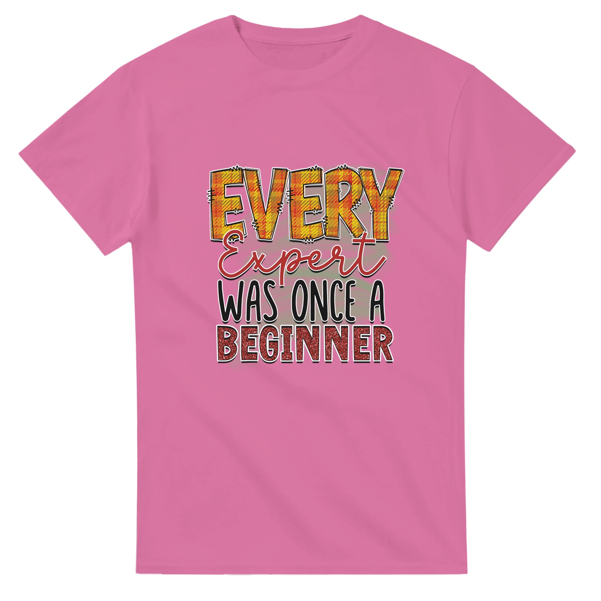 Inspirerande Retro T-shirt – 'Every Expert Was Once a Beginner' – Unisex & Slitstark Design i Flera Färger Tstore 3406893b-6685-4238-92c4-dc551733eff7