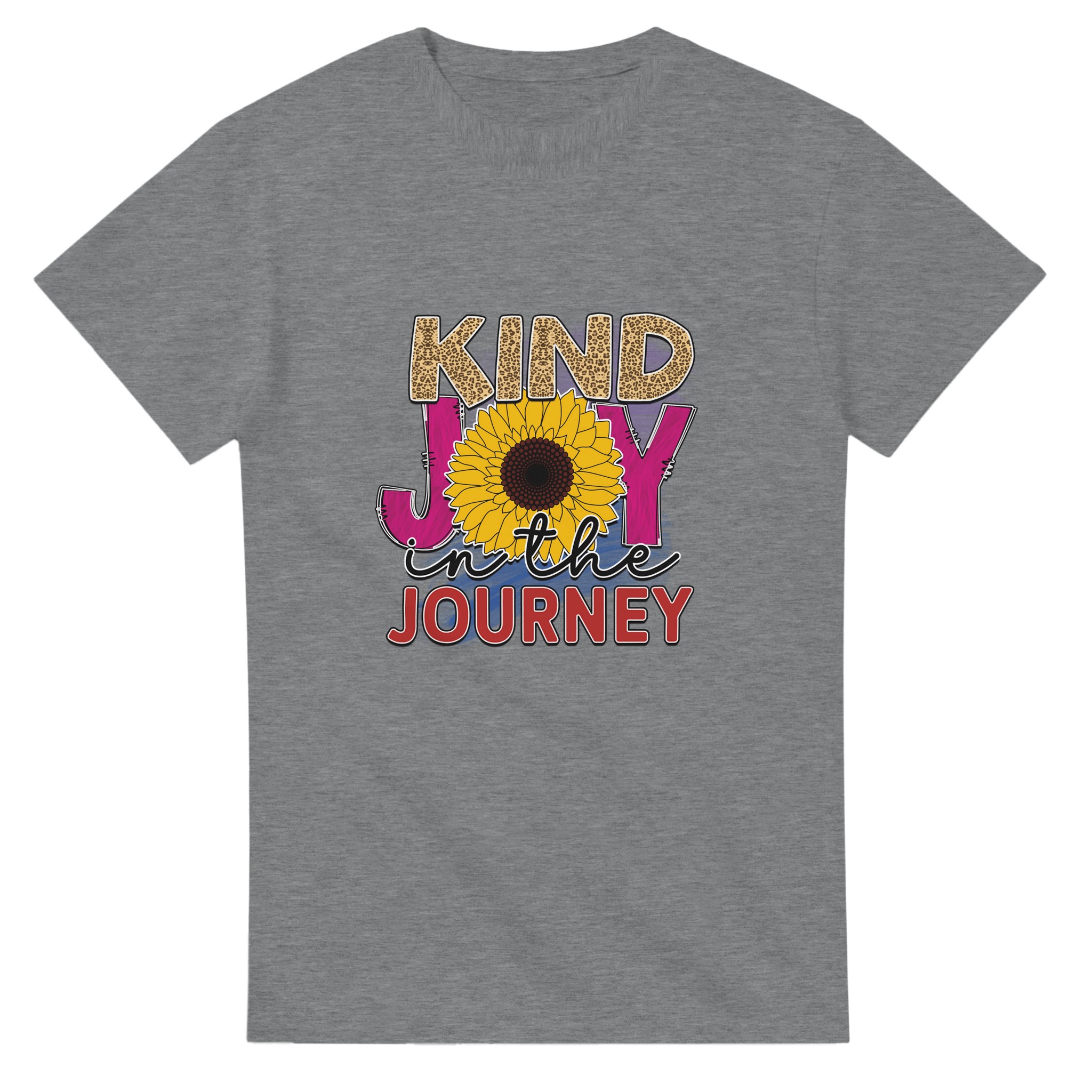 Kind Joy in the Journey T-shirt – Sunflower & Leopard Print Design for Everyday Positivity Tstore 5ee7b7be-8ab4-4cf9-ad2c-8d828855382f
