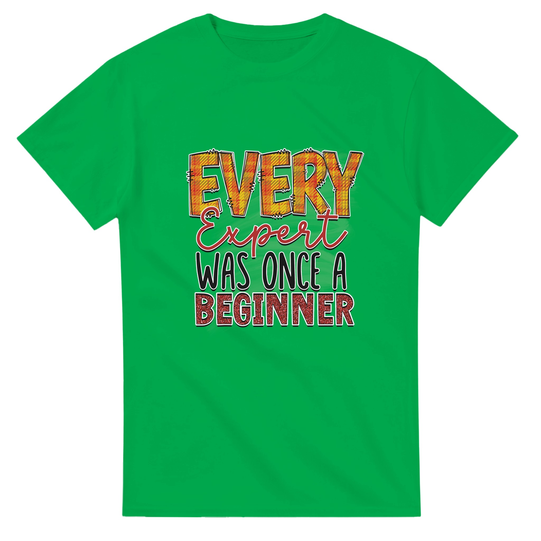 Inspirerande Retro T-shirt – 'Every Expert Was Once a Beginner' – Unisex & Slitstark Design i Flera Färger Tstore 77cd1f8a-4f9a-4209-a2d1-89135e25c7d9