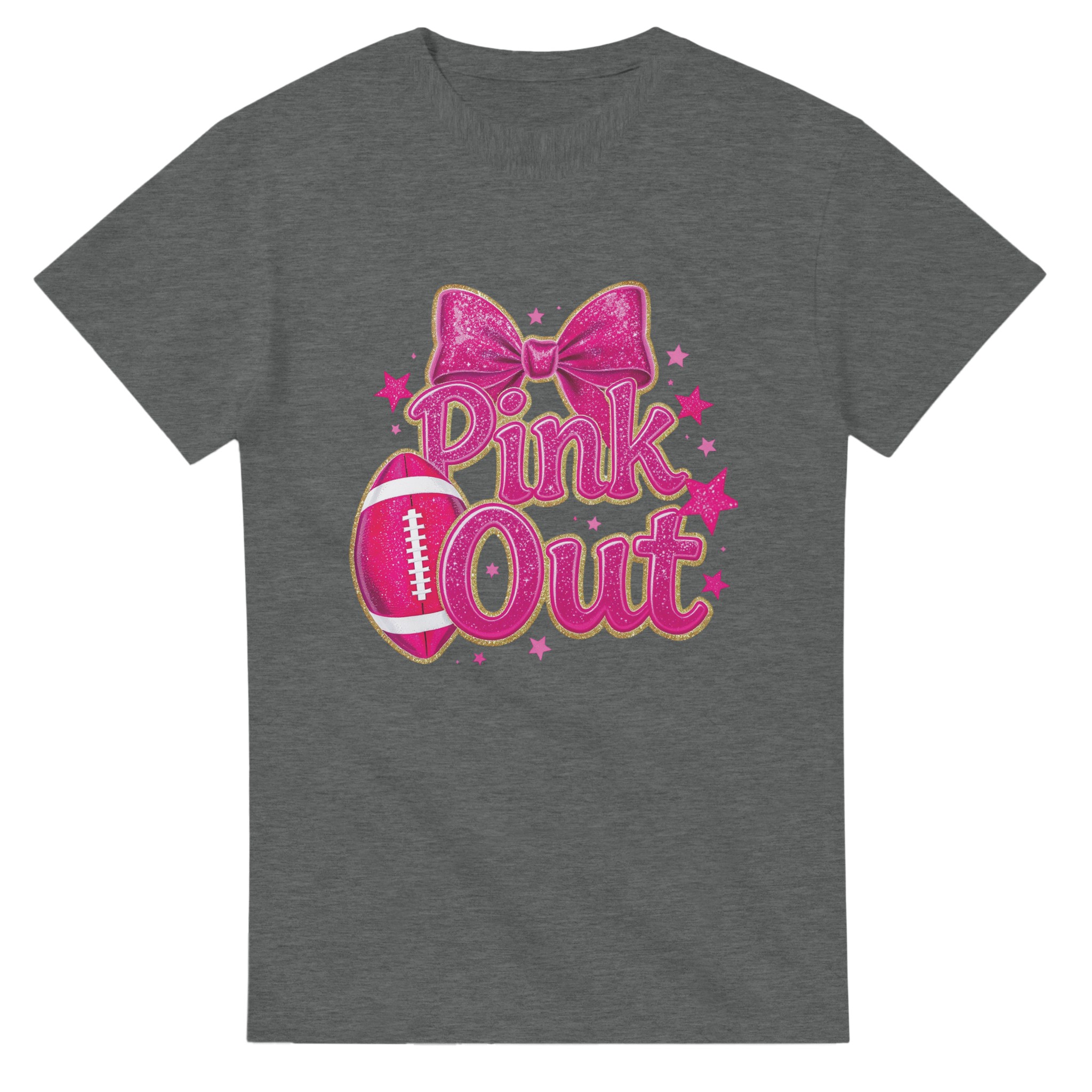 Sparkling 'Pink Out' Football T-shirt – Glittery Hot Pink Design, Classic Unisex Fit for Game Day & Fun Tstore 8cf3b57a-4d4f-4a73-a002-71e50c6ff4c0