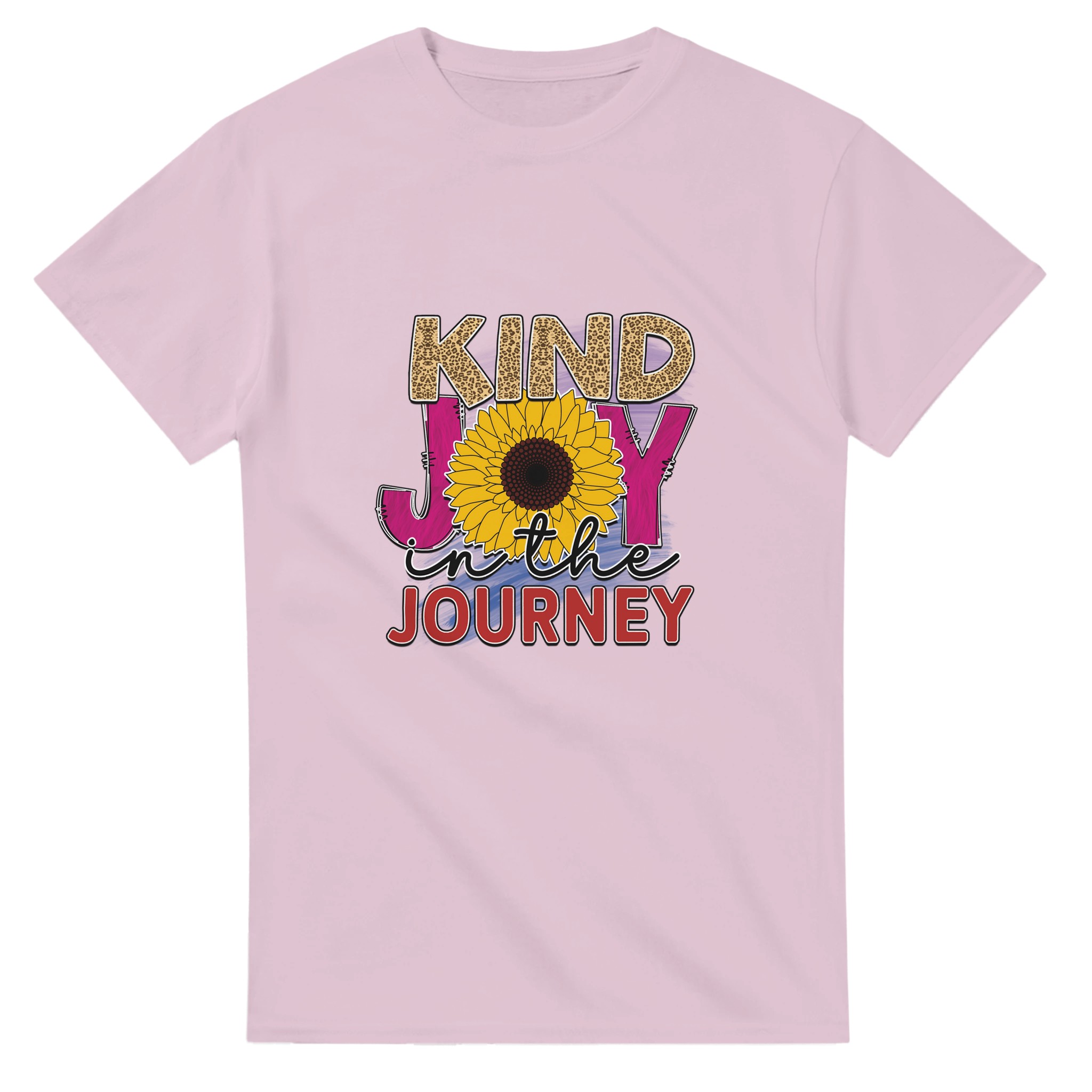 Kind Joy in the Journey T-shirt – Sunflower & Leopard Print Design for Everyday Positivity Tstore a44b2f16-24cc-4042-b24d-a18d5e51cfe8