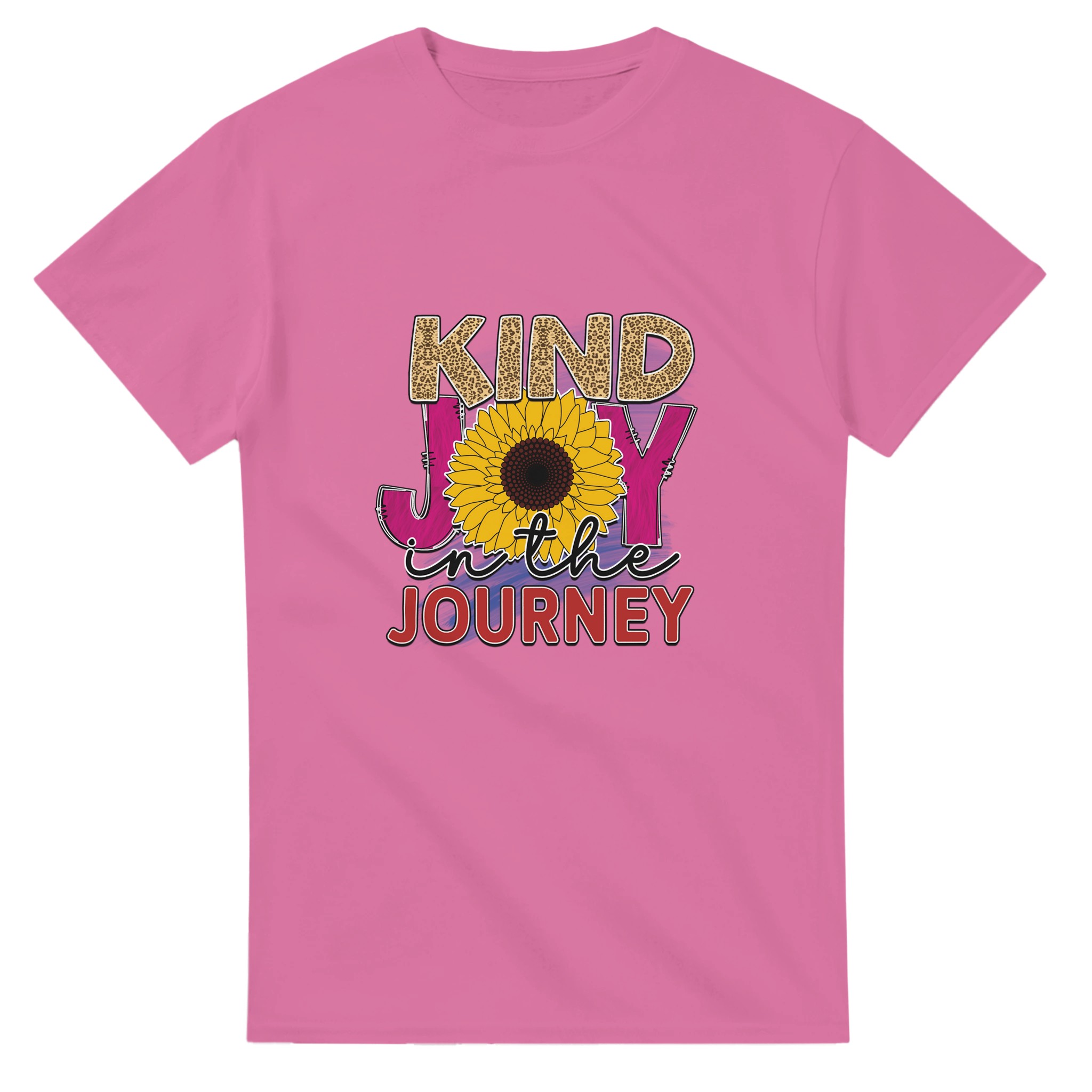 Kind Joy in the Journey T-shirt – Sunflower & Leopard Print Design for Everyday Positivity Tstore d06f13f8-c3b4-4247-b53b-b07228b763cc