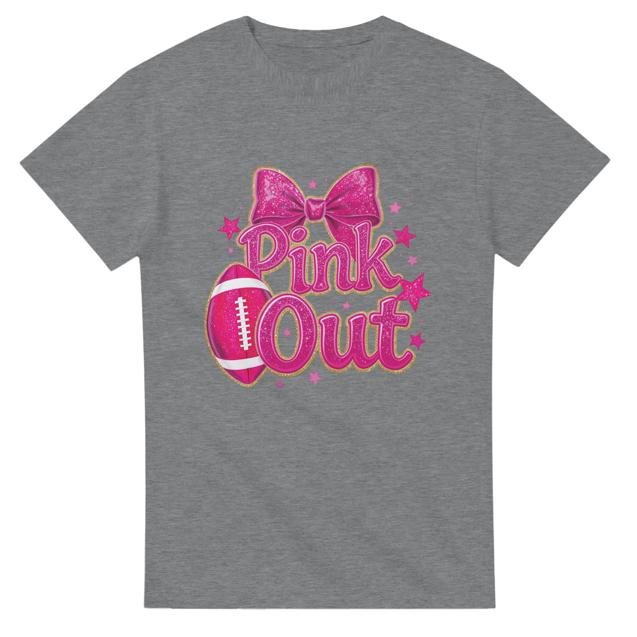 Sparkling 'Pink Out' Football T-shirt – Glittery Hot Pink Design, Classic Unisex Fit for Game Day & Fun Tstore edb7b3b4-a42c-4a3f-8231-6a3258bc15e1