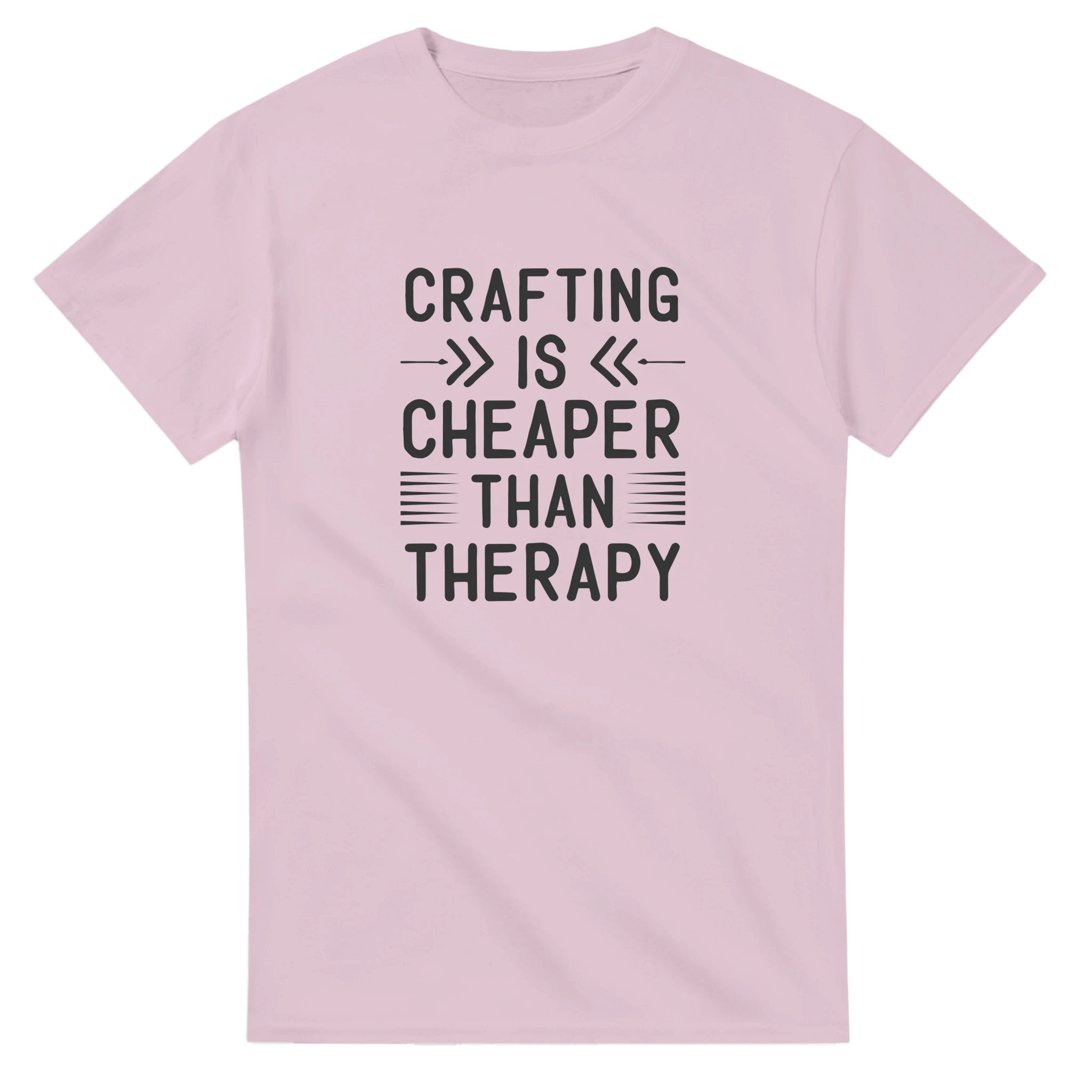 Klassisk Bomulls-T-shirt: "Crafting is Cheaper Than Therapy" – Unisex T-shirt för Kreativa Själar i Många Färger Tstore 0444f9b6-9d4a-459f-a626-90b2a74d116b