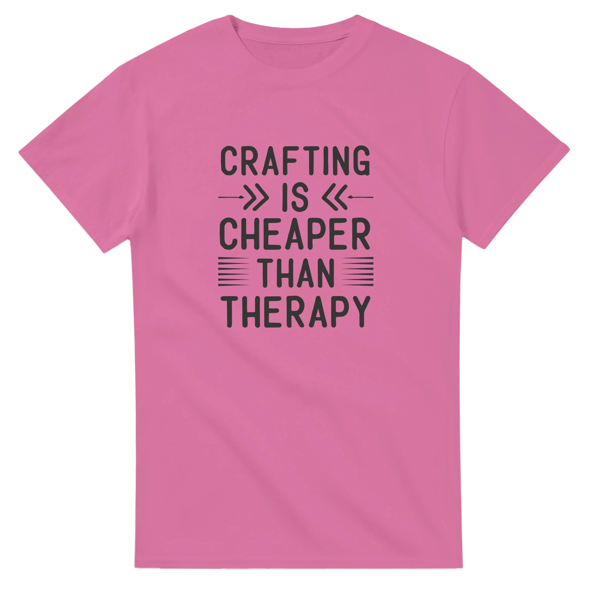Klassisk Bomulls-T-shirt: "Crafting is Cheaper Than Therapy" – Unisex T-shirt för Kreativa Själar i Många Färger Tstore 2c98a761-dedf-457e-b715-fb7d27bd106a