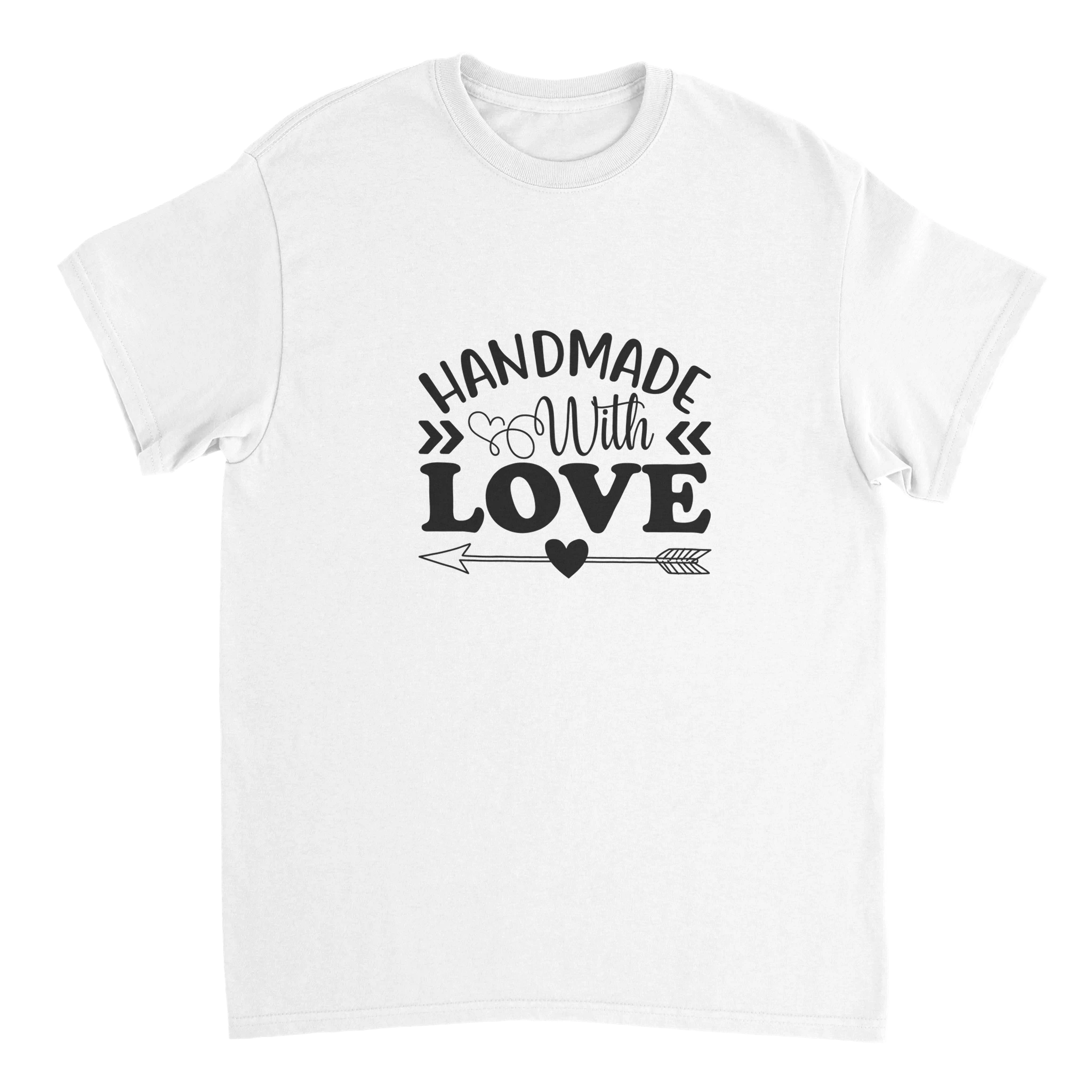 Handmade With Love T-shirt – Hantverksinspirerad Bomullströja med Unisex-passform och Tryck Tstore 3cb7f29f-5265-4942-988a-8969245473d7
