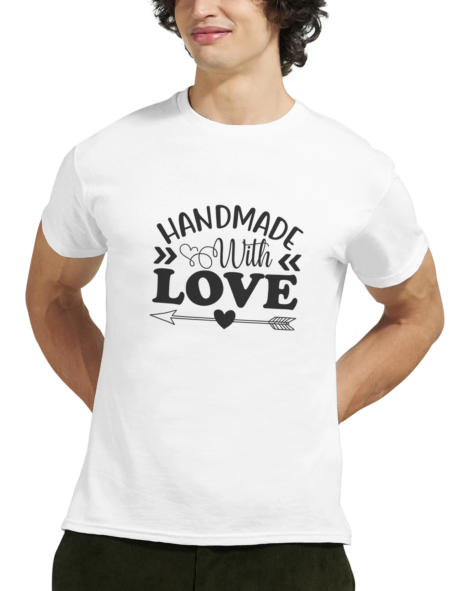 Handmade With Love T-shirt – Hantverksinspirerad Bomullströja med Unisex-passform och Tryck Tstore 3e8c033d-e831-4df3-8f60-ebd69aea674d