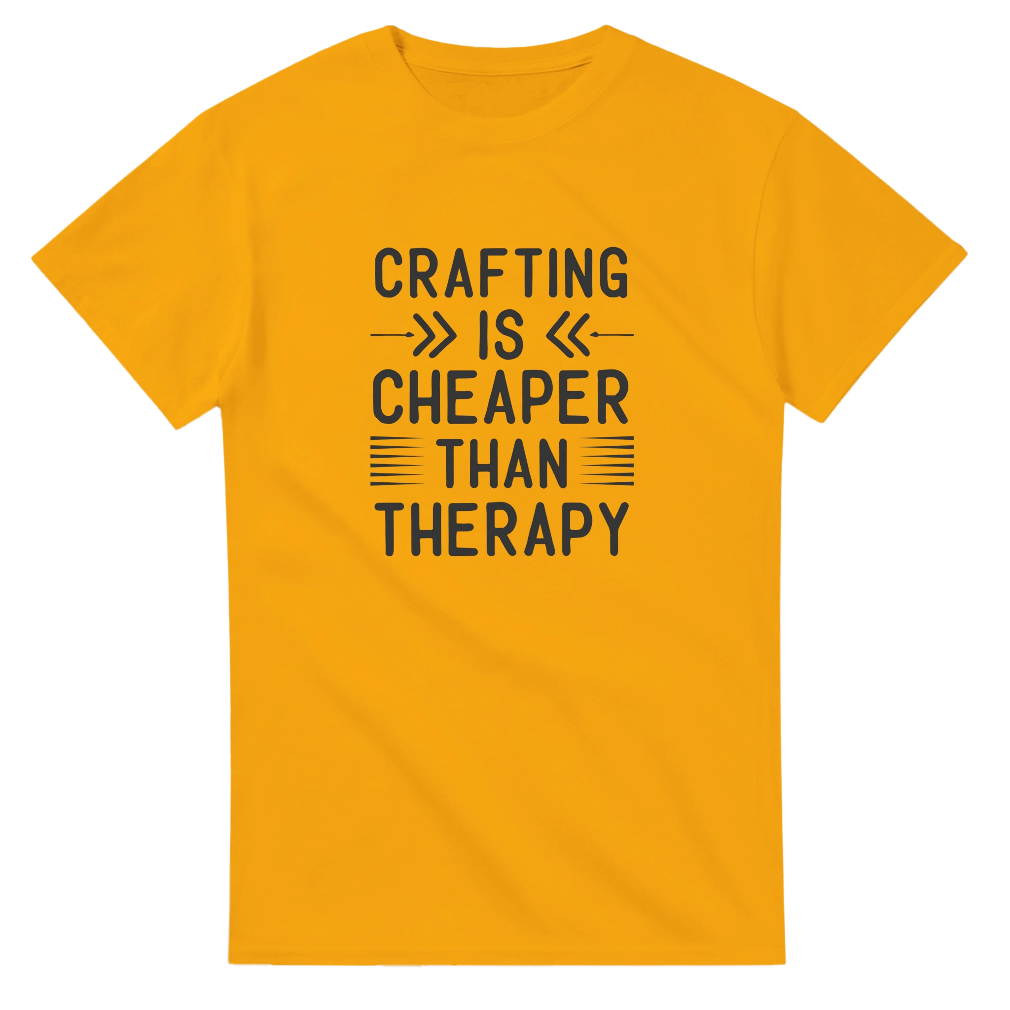 Klassisk Bomulls-T-shirt: "Crafting is Cheaper Than Therapy" – Unisex T-shirt för Kreativa Själar i Många Färger Tstore 4d0fc6db-f71a-46c4-9d24-4f2420280fd3