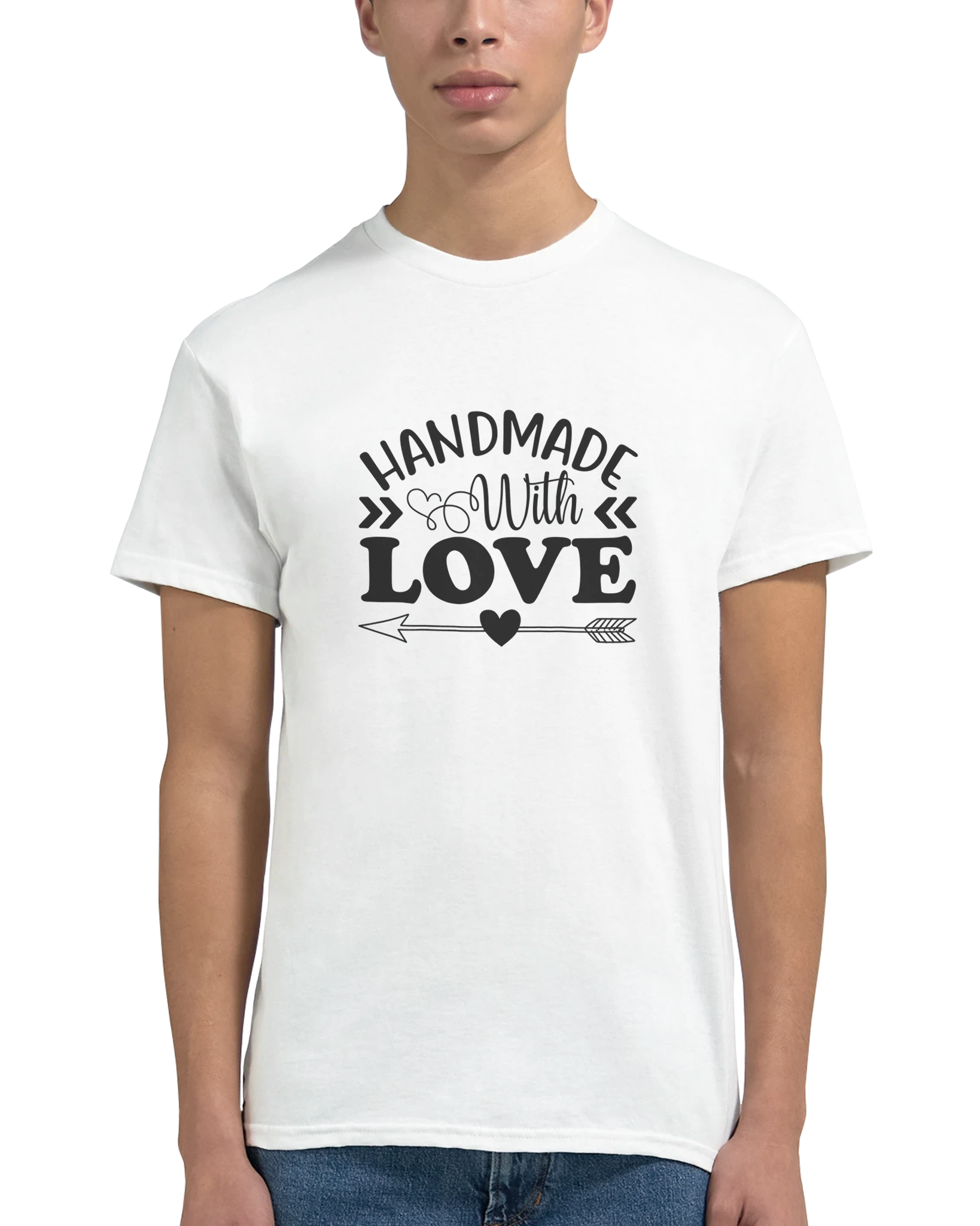 Handmade With Love T-shirt – Hantverksinspirerad Bomullströja med Unisex-passform och Tryck Tstore 4f3b305c-11a5-44e1-b165-368a2bbab670