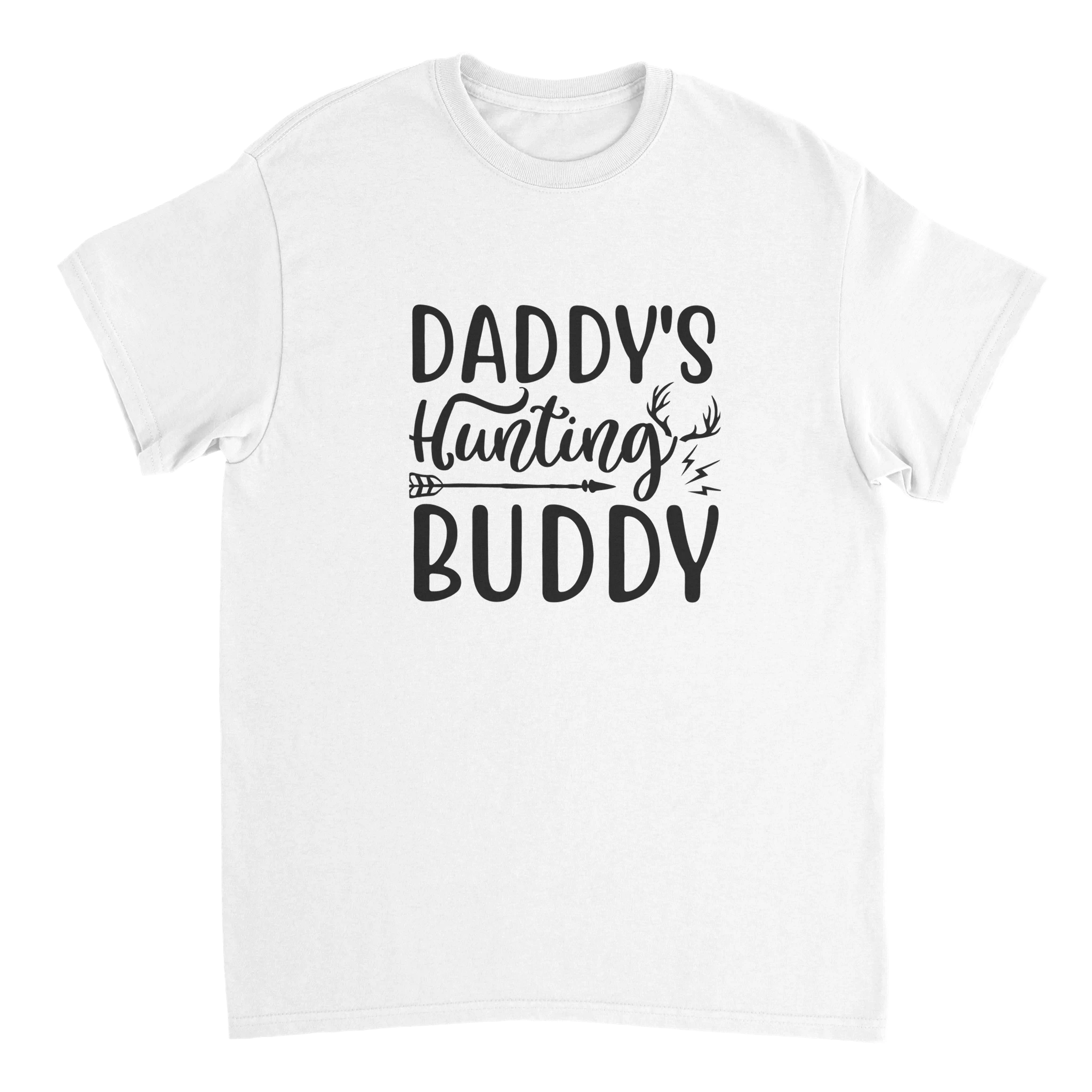 Daddy's Hunting Buddy – Klassisk Bomulls-T-shirt med Jägarmotiv för Vardags och Tryck Tstore 56fb1f11-b91e-4c33-ad68-5f92ee57a597