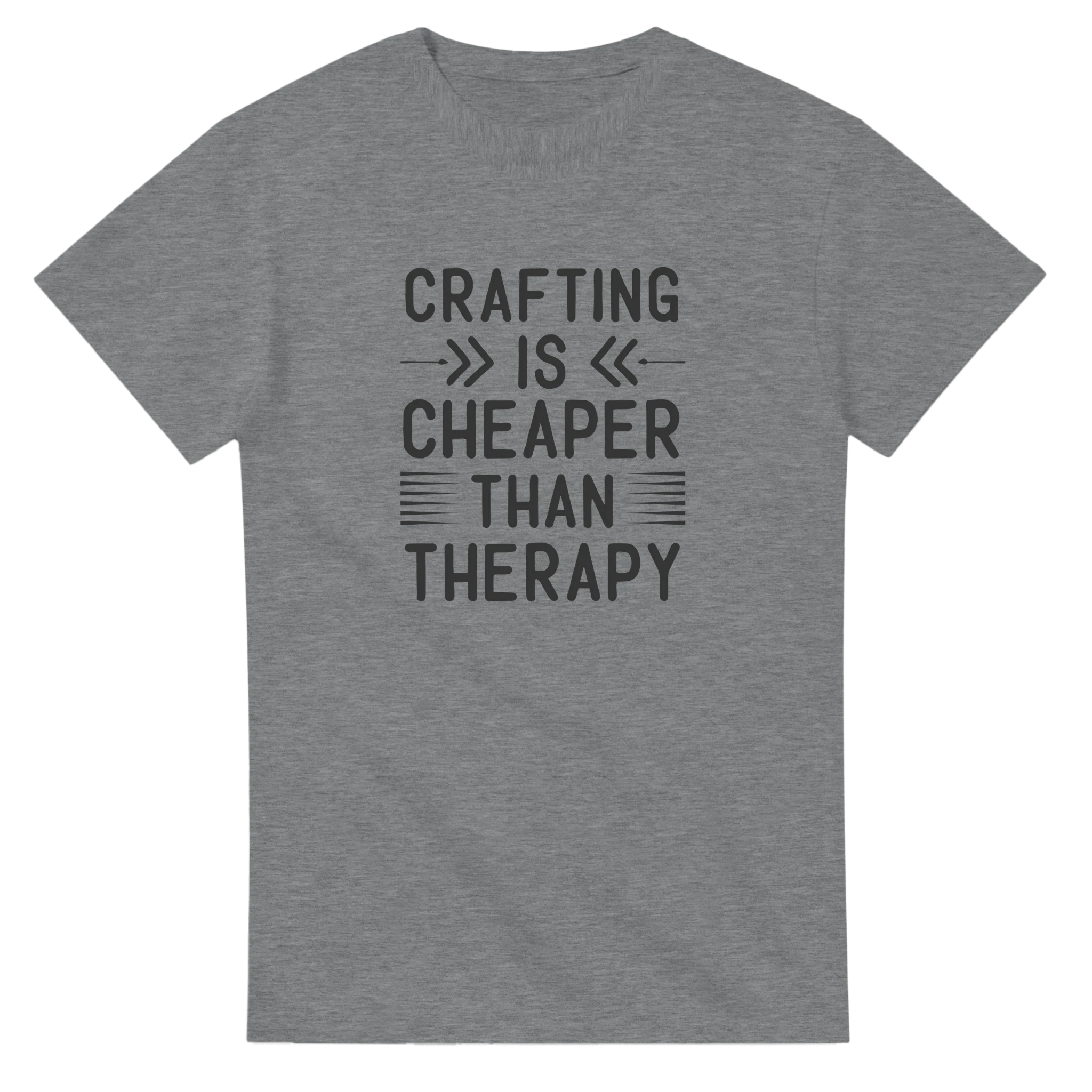 Klassisk Bomulls-T-shirt: "Crafting is Cheaper Than Therapy" – Unisex T-shirt för Kreativa Själar i Många Färger Tstore 56fd7c55-09cf-4d72-9b70-8b48877aa491