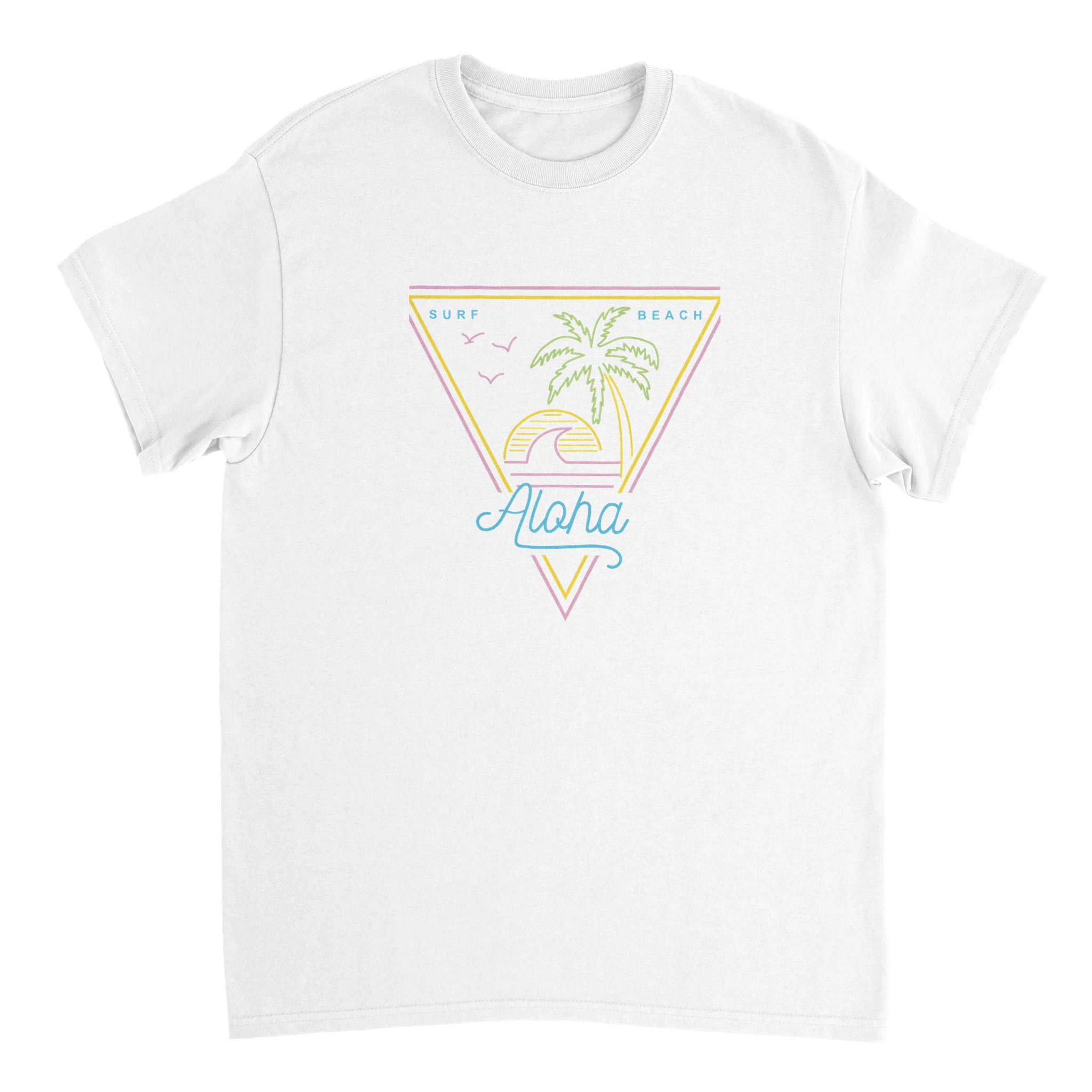 Aloha Surf Beach – Neon Pastel T-shirt i Klassisk Bomull för Unisex Stil och Komfort Tstore 85c85c3f-b8bb-4568-896f-8f4b438708fb