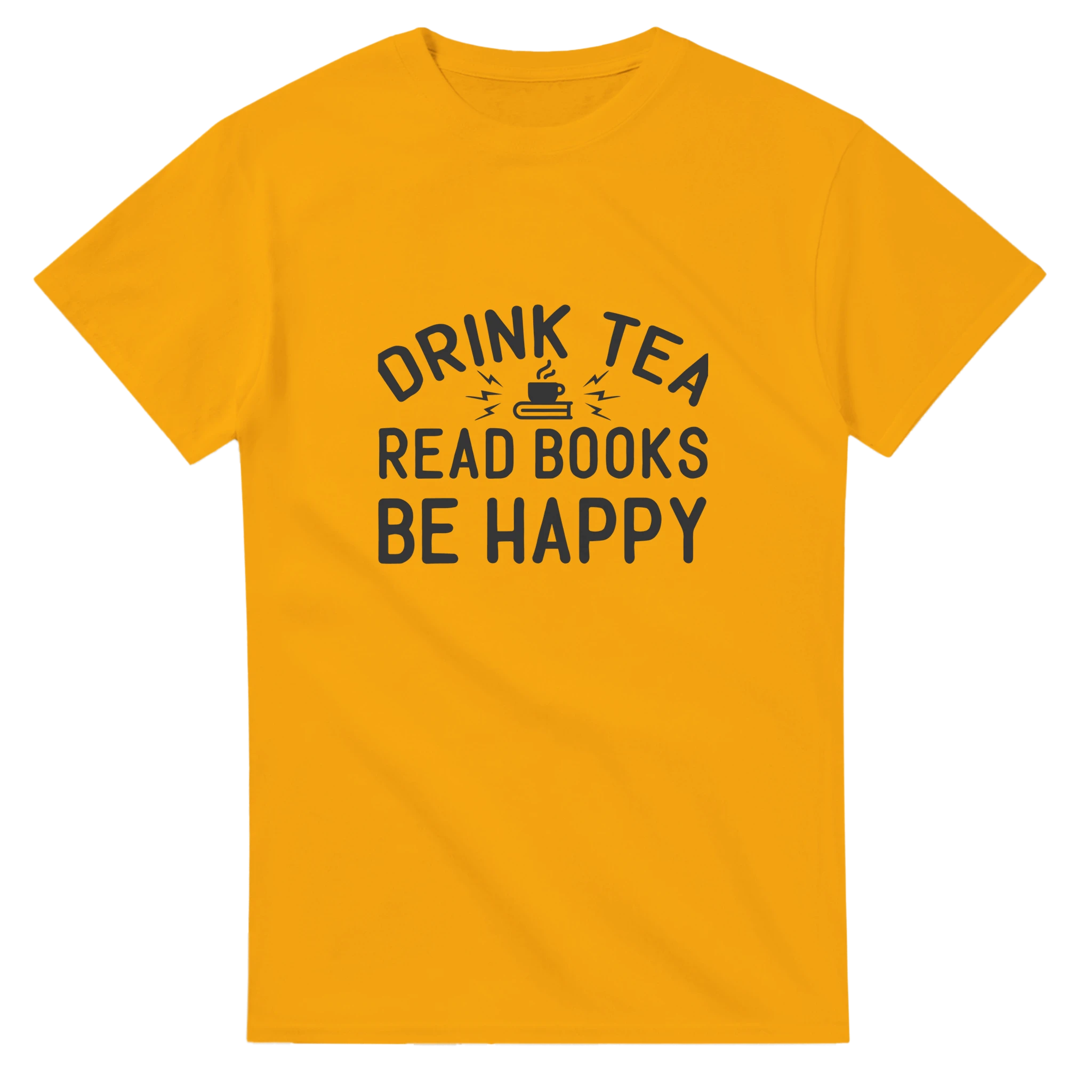 Drink Tea, Read Books, Be Happy – Klassisk Unisex T-shirt för Bokälskare i Flera Färger Tstore 85df5e5a-79bc-4391-927e-8e09ed6032fd