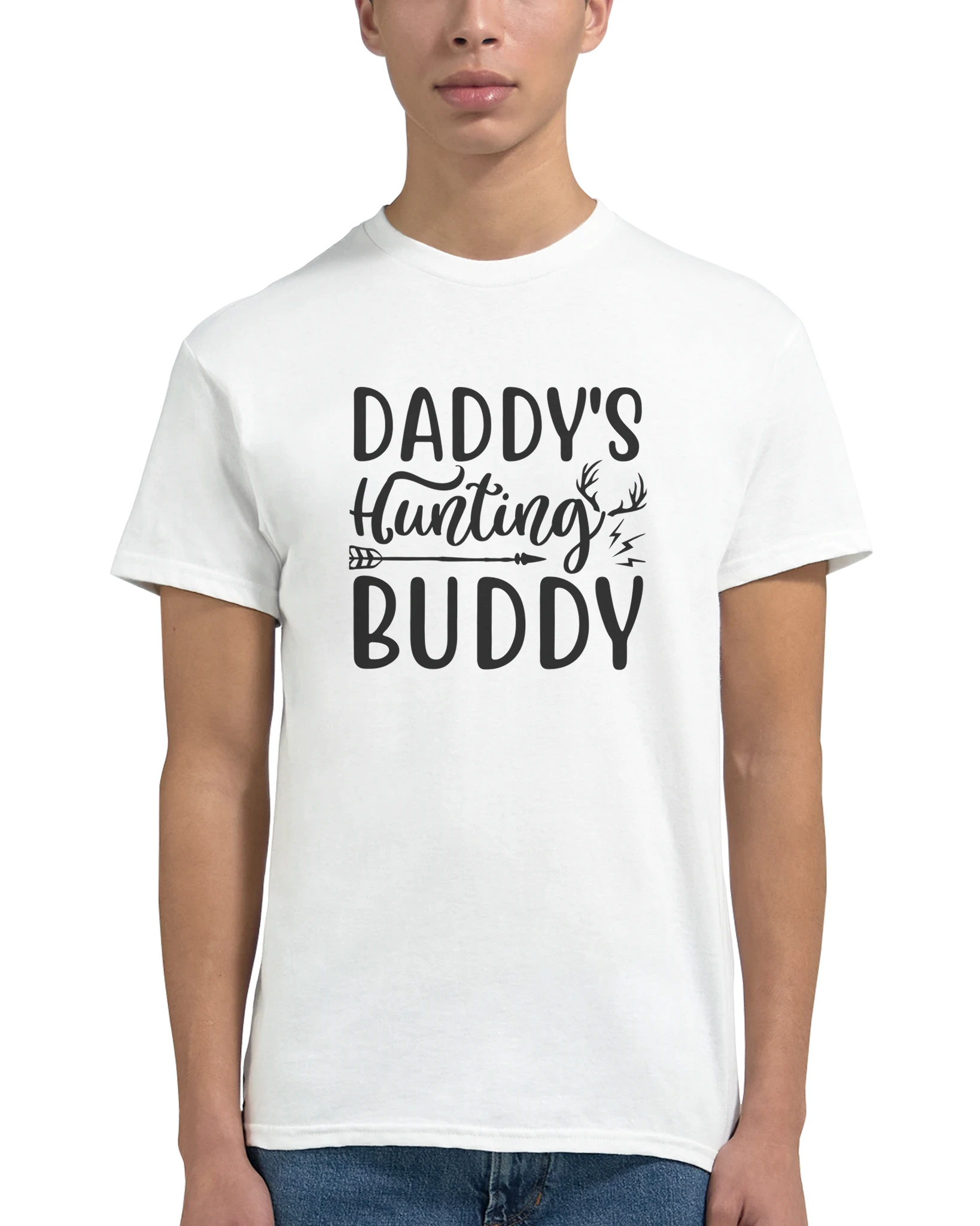 Daddy's Hunting Buddy – Klassisk Bomulls-T-shirt med Jägarmotiv för Vardags och Tryck Tstore 94b1bae6-8d3e-4ea6-ab89-c85dc6c3e7d1