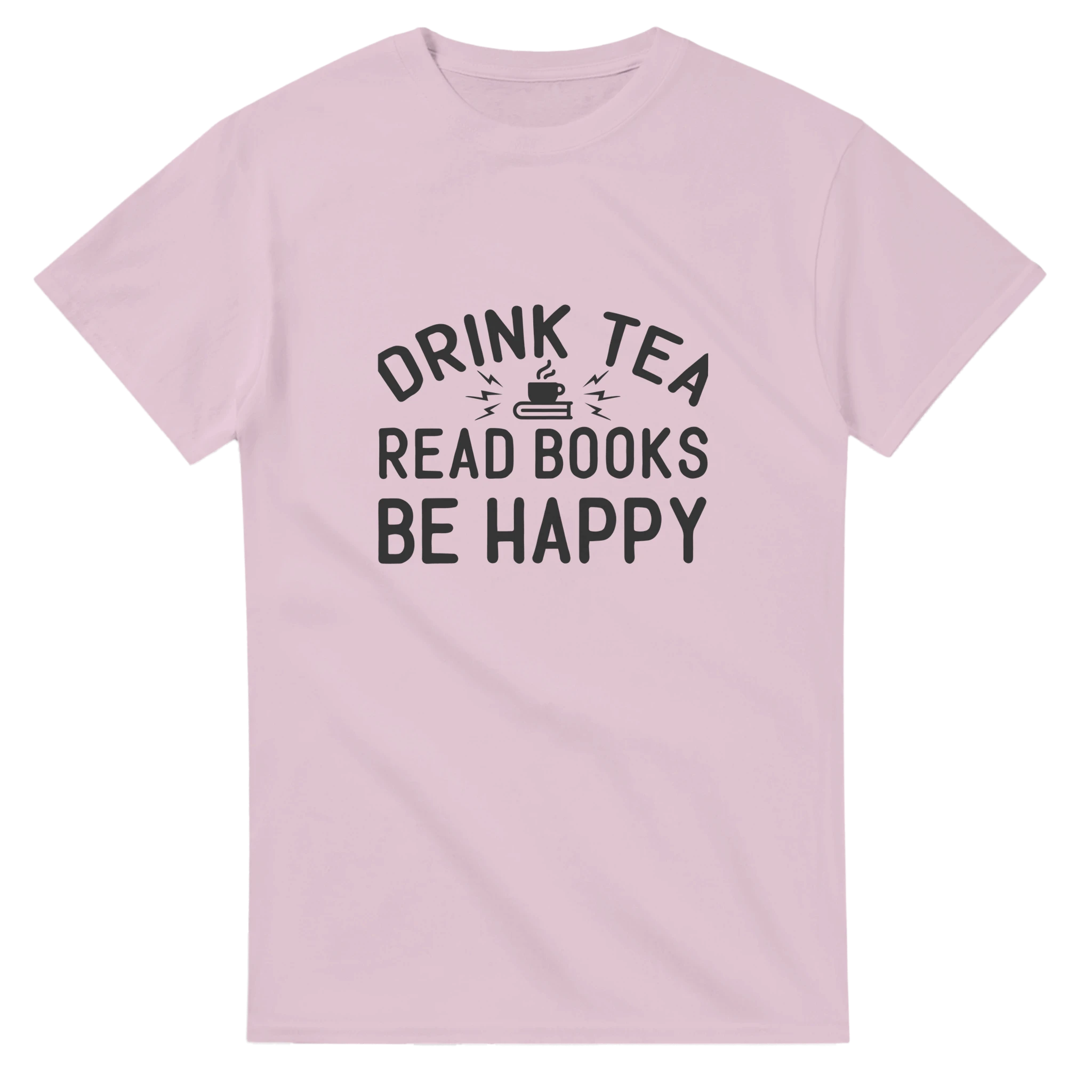 Drink Tea, Read Books, Be Happy – Klassisk Unisex T-shirt för Bokälskare i Flera Färger Tstore 9f334917-1b89-4aa8-a715-3d7257f515d6