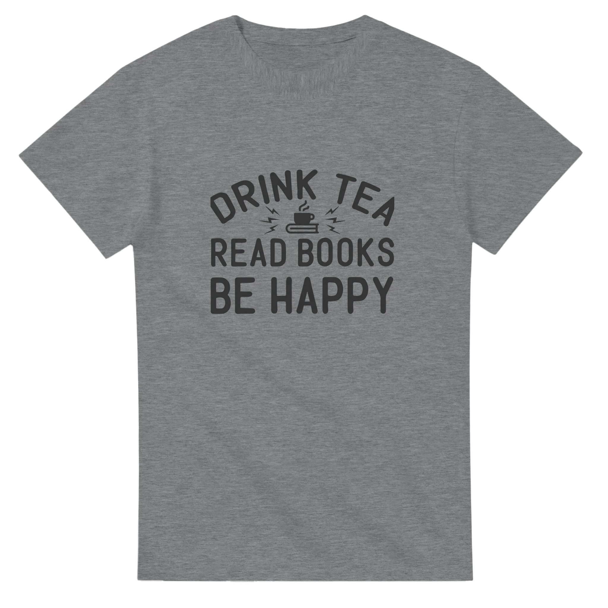 Drink Tea, Read Books, Be Happy – Klassisk Unisex T-shirt för Bokälskare i Flera Färger Tstore aecf60c2-44dd-4fd1-8ab0-c79b3d40f3d6