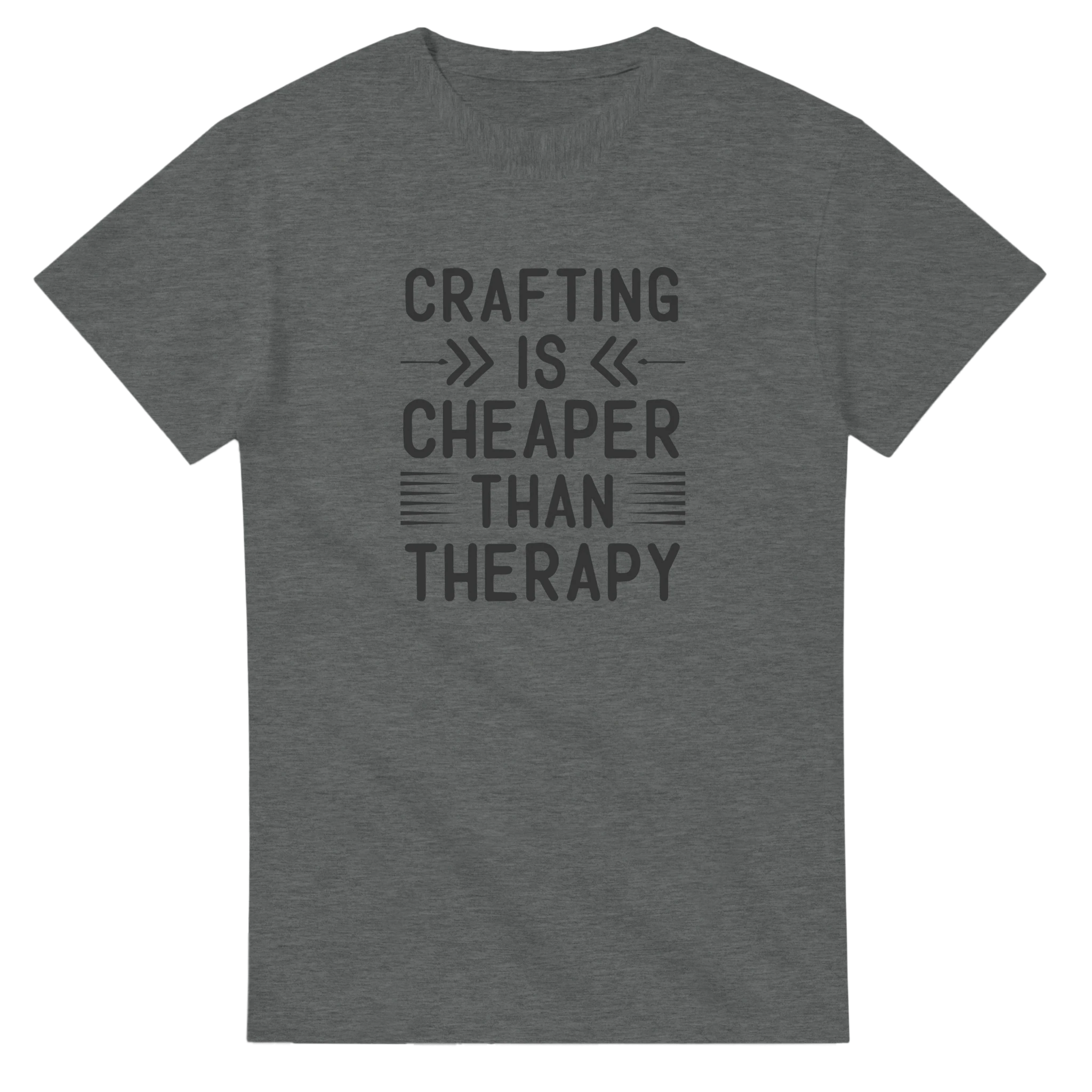 Klassisk Bomulls-T-shirt: "Crafting is Cheaper Than Therapy" – Unisex T-shirt för Kreativa Själar i Många Färger Tstore b671e5a1-e66f-418a-af68-b90d641328ed