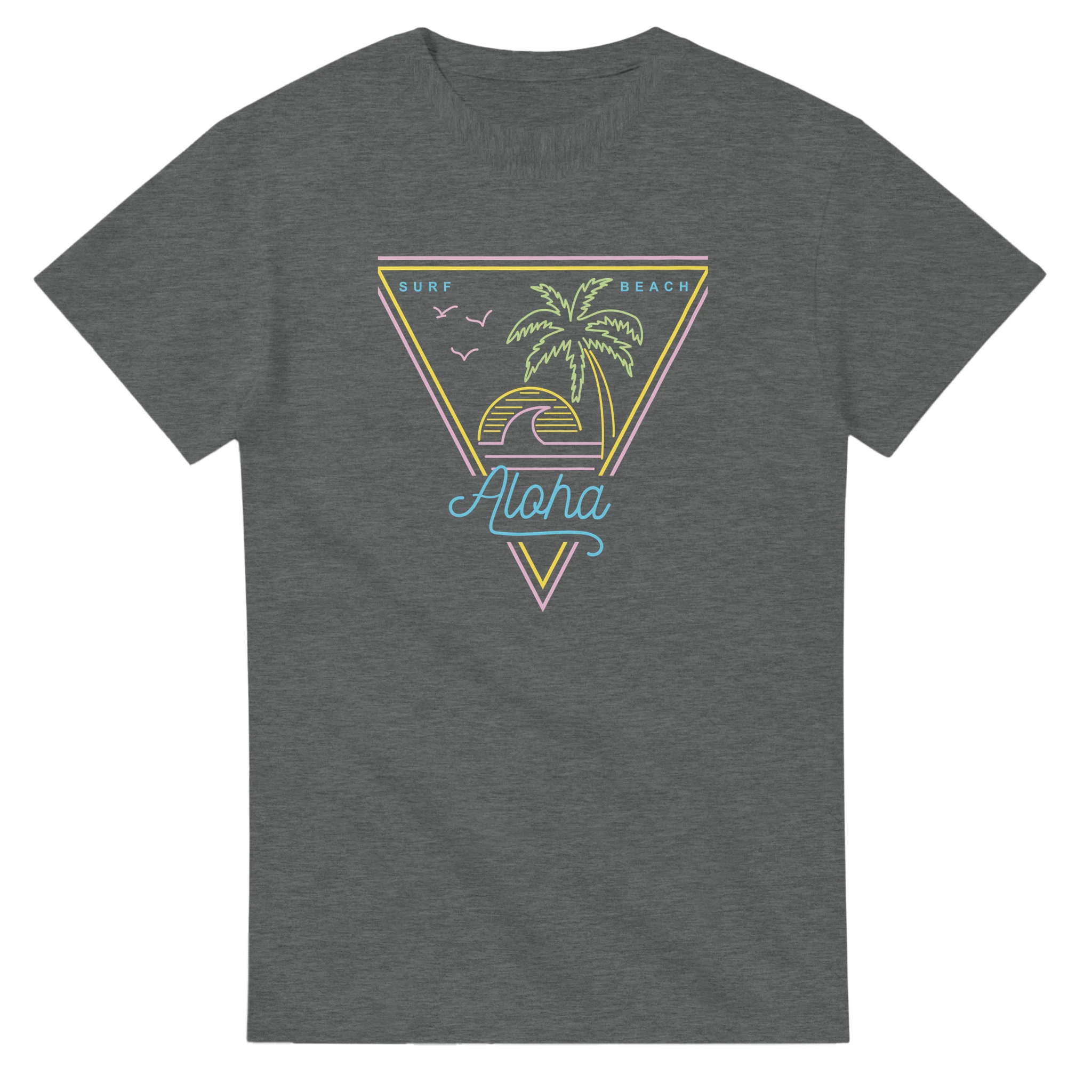 Aloha Surf Beach – Neon Pastel T-shirt i Klassisk Bomull för Unisex Stil och Komfort Tstore d0713611-07d2-4c07-9f80-f77eaa1ae6c0