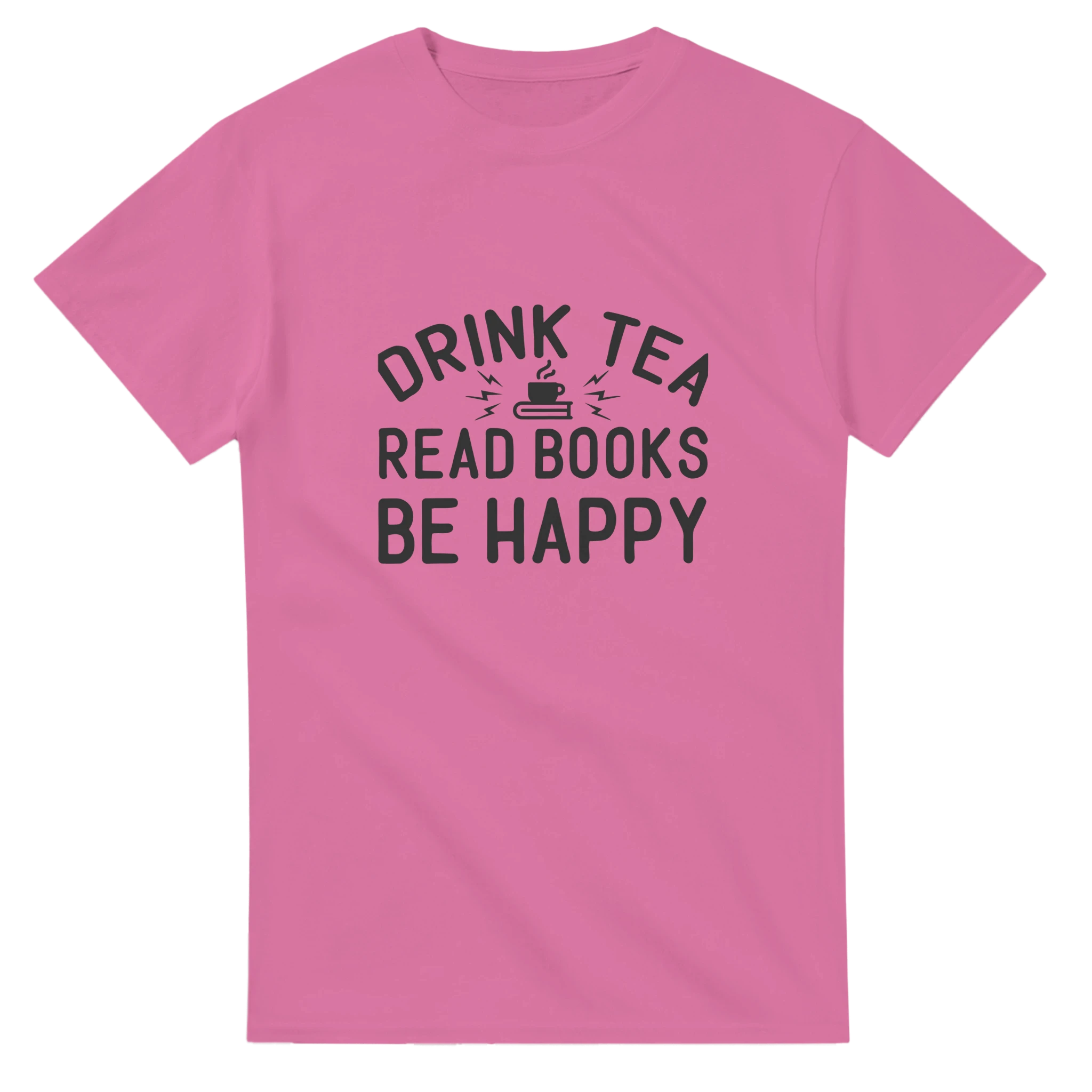 Drink Tea, Read Books, Be Happy – Klassisk Unisex T-shirt för Bokälskare i Flera Färger Tstore d99c447f-ce62-4b05-b573-a460796591ef