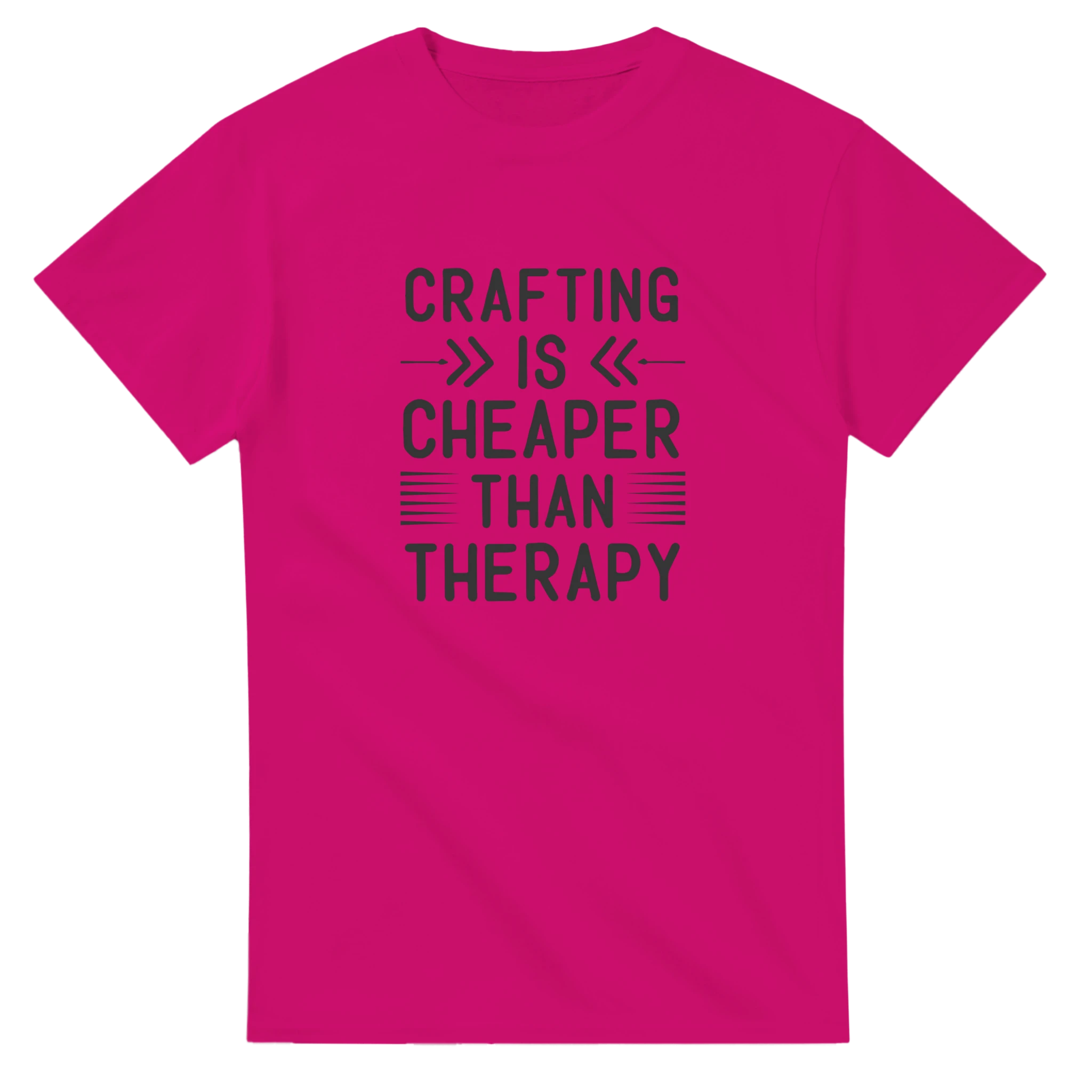 Klassisk Bomulls-T-shirt: "Crafting is Cheaper Than Therapy" – Unisex T-shirt för Kreativa Själar i Många Färger Tstore fa0a5f0b-7af7-4497-b329-3531e132a465